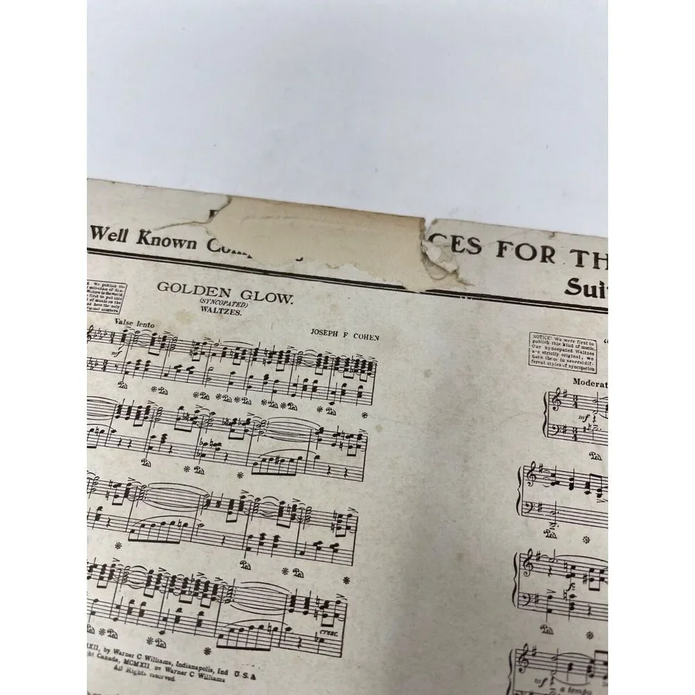1911 Antique Star of Love Reverie Sheet Music‎ Abe Olman